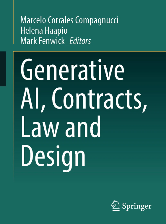 共著出版のお知らせ「Generative AI, Contracts, Law and Design」（翁岳暄 准教授）